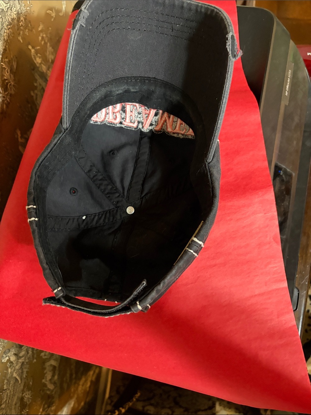 Black Baseball Cap with Pink 'DREAM' Embroidery - Picture 5 of 15